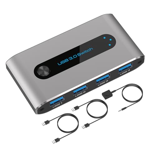 Conmutador USB de computadora para organizar el teletrabajo compartiendo teclado y ratón