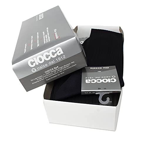 Ciocca Spa - Chaussettes basses - Homme noir noir (chaussure 42)