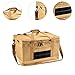 Amagogo Outdoor Storage Bag, Handbag Storage Box Bags, Tableware Organizer,Picnic Cookware Utensil for Picnic,Car Trunk,Moving Hiking, Khaki and Hard