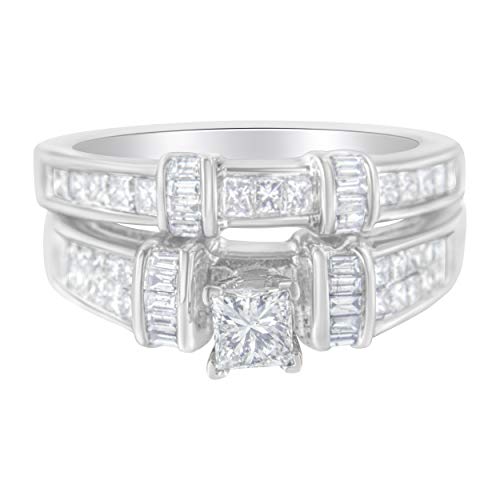 Haus of Brilliance 14K White Gold 1 1/2ct TDW Diamond Engagement Ring Set (H-I,SI1-SI2) - Size 7