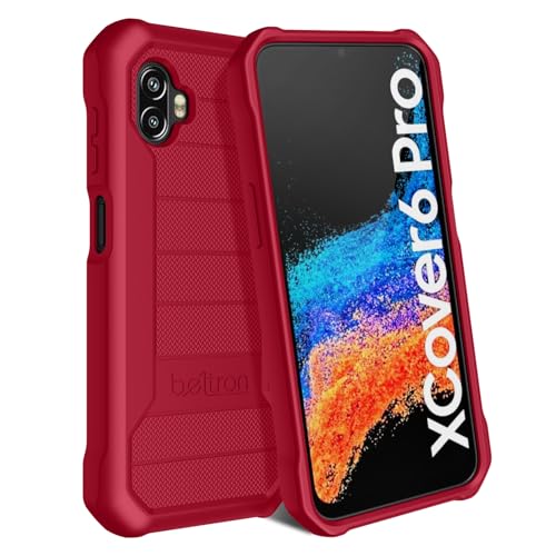 Image of BELTRON Galaxy XCover6 Pro Heavy Duty Case, Industrial Strength Armor Case with Reinforced Technology for Samsung Galaxy XCover 6 Pro 2022 SM-G736 (AT&T FirstNet Verizon) - Red