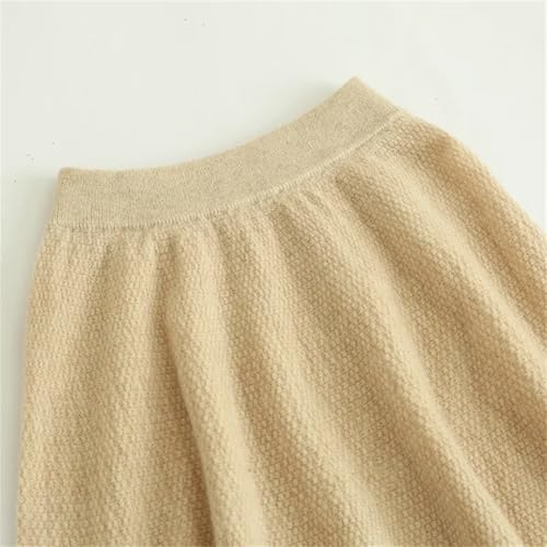 Women's Fall Winter Version Slimming Skirt Plus Size Solid Wool Knitted High Waist Mini Skirt2