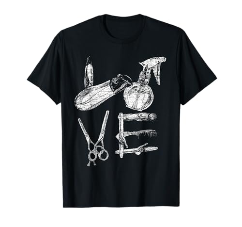 Barbier Hairstylist Amour Cadeau Coiffeur T-Shirt