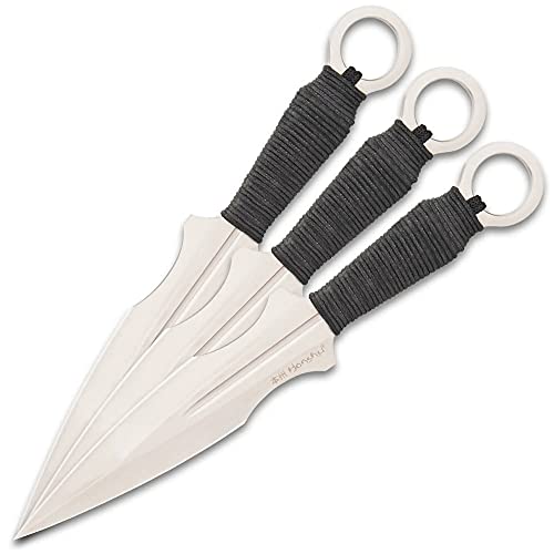 Honshu 3-Piece Kunai Set with Sheath - One-Piece 3Cr13 Stainless Steel