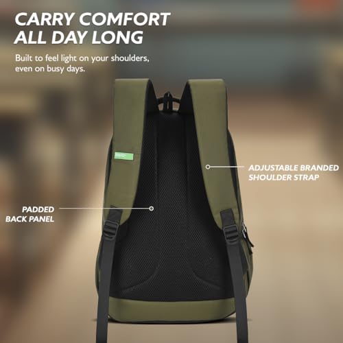 Image of United Colors of Benetton Unisex High-School Backpack BENTON | 3-Compartment Large Capacity Bag with Game Changer Graphics | Backpack for School Girls and Boys | 37L Capacity
