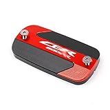 Motocicleta CNC Freno de Aluminio Freno Fluido Tanto DE EMBALO DE Efecto COPERA DE Aceite/Ajuste for Hond.A CBR600RR CBR 600 RR 2003-2006 Tapas de Tanque (Color : Red 1 Pieces)