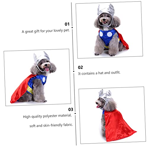 Disfraz para perro Toyvian de poliéster rojo miniatura 3