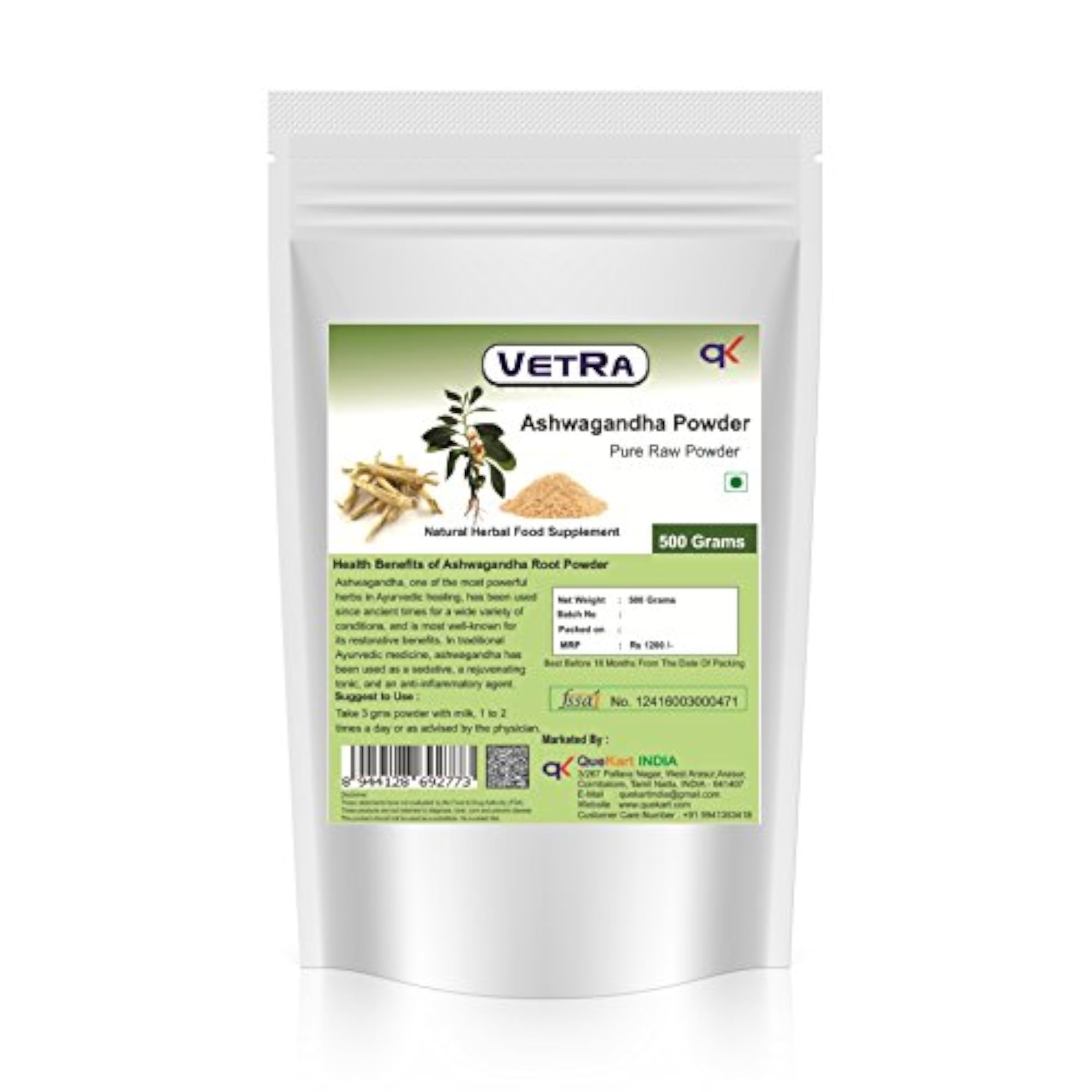 Ashwagandha Root Powder, 1 Kg Pack