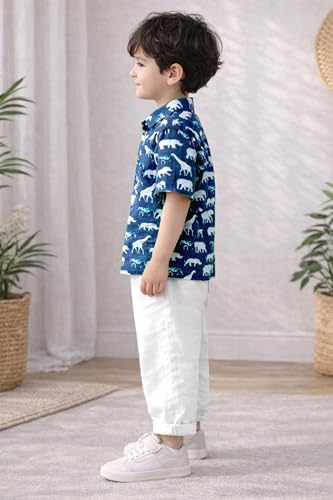 Image of Fashion Dream Boy's Cotton Animal Printed Co Ord Set|Boys Clothing Set|clothing set for kids boys