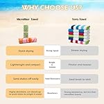 Eunzel 2 Pack Microfiber Beach Towel, Quick Dry Travel Towel Large Sand Free Towel for Beach, Camping, Swim Pool, Gym, Sports& Yoga 71"x32", Palm - Image 4