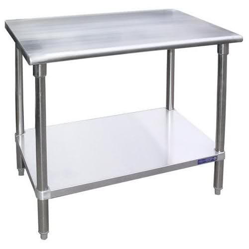 Universal SG1830 - 30  X 18  Stainless Steel Work Table W  Galvanized Under Shelf