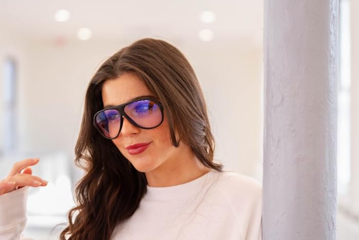 Image of BluBlocker Original Aviator Sunglasses | Retro | Blocks 100% of Blue & UV light | For Men & Women | Reduce Glare & Eye Stress