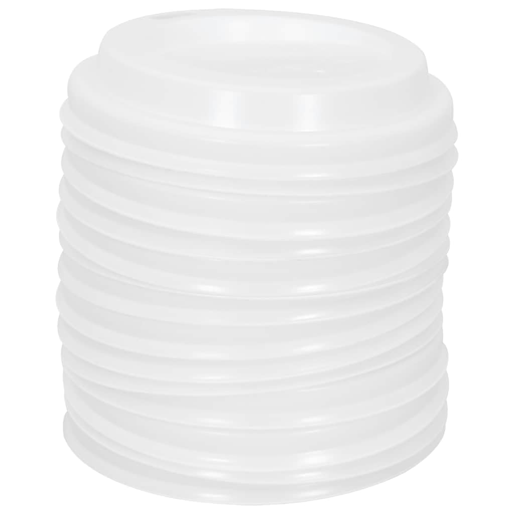 Lot de 1000 gobelets jetables en carton avec couvercles, 100 ml, pour café et thé, anti-fuite pour les déplacements, les fêtes et le bureau