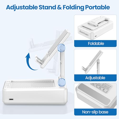 Image of JTEMAN Cell Phone Stand with Bluetooth Speaker,Gifts for Men Tech Gadgets