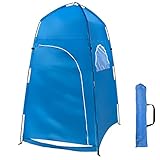 ▲ KOMFORTABEL FÜR 1 PERSON: Das Zelt ist im geöffneten Zustand 140x140x220 cm groß und bietet einen geräumigen Innenraum, der bequem für die meisten Personen geeignet ist. Die ultraleichte Konstruktion die Tragetasche ermöglichen einen einfachen Transport.