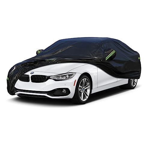 Image of Kaugung 7 Layers Car Cover Custom Fit BMW 4 Series 420 428 430 435 440 (2013-2025), Outdoor Waterproof All Weather Sun Rain Dust Snow Protection with Zipper Door.(USA Warehouse,Within 3-7 Days)