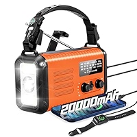 Exceore Wind Up Radio, Emergency Radio, Portable AM/M Radio, With