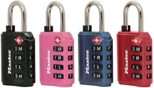 Master-Lock-4691DWD-TSA-Approved-Set-Your-Own-Word-Combination-Lock1-Pack-Colors-May-Vary Master Lock 4691DWD TSA Approved Set Your Own Word Combination Lock,1 Pack, Colors May Vary - Image 1