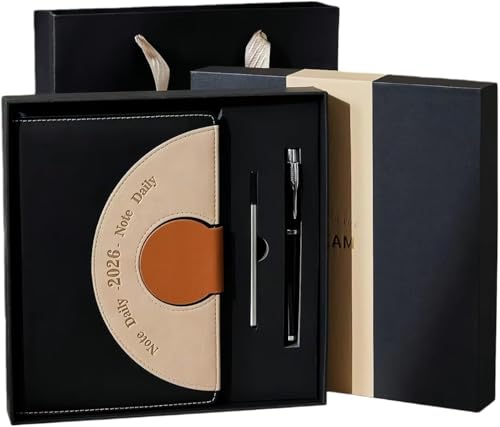 Zdaqian �蒠 �X�P�W���[���� 2026�N 1���n�܂�12���܂œ� 365���蒠 A5 ���L�� �����{ ������ �ƌv�� �M�t�g�{�b�N�X�t�� �m�[�g ���C���f�b�N�X PU���U�[ �����v��{ ���v�� �N�����r���[ �v����� ���ԊǗ� �Ɩ� �V�N�̑��蕨