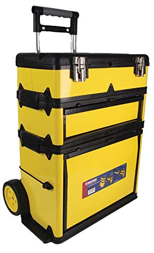 DURATOOL D00403 Heavy Duty 3 Section Rolling Tool Chest/Box