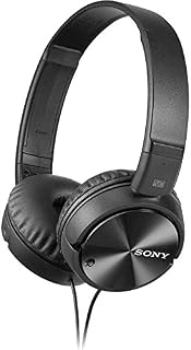 Sony MDR-ZX110NC Extra Bass Noise-Cancelling Headphones with Neodymium Magnets & 30mm Drivers, Black