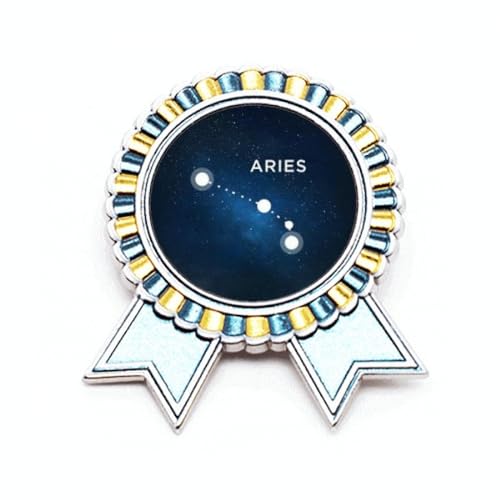 Broche Bélier en métal taille M pour accessoiriser une veste en jean au quotidien