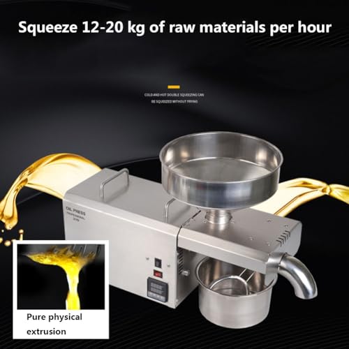 Máquina automática de prensa de óleo de porca fria/quente Expulsor de óleo elétrico de aço inoxidáve