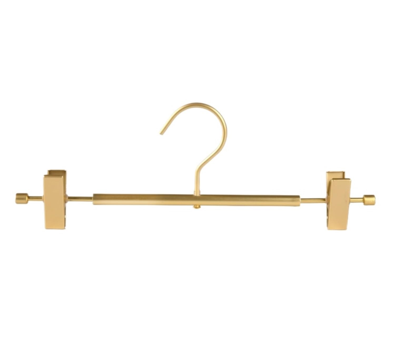 Perchas Perchas Estándar Perchas para Pantalones Clips Aleación De Aluminio Clip para Pantalones Ropa Falda Pantalones Tendedero Perchas Ropa(Gold,10pcs)