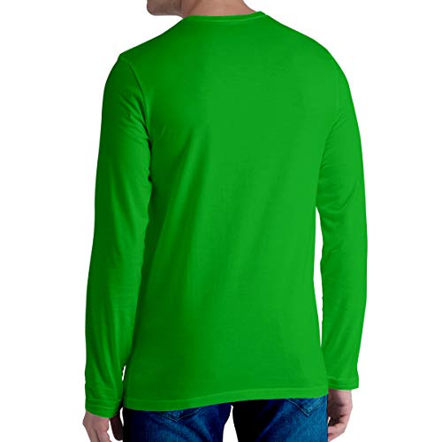 Image of Pooplu Men's Regular Fit Plain 100% Cotton V Neck Full Sleeves Multicolour Pootlu T Shirt. Casual, Trendy, Stylish Tshirts and Tees