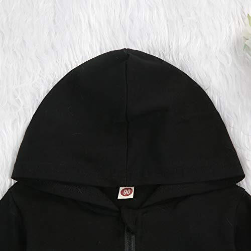 Mubineo Toddler Girl Boy Basic Plain Long Sleeve Lightweight Hood Jacket Cotton Hoodie Sweatshirt4