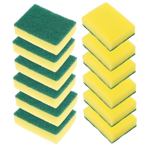 24Pcs Heavy Duty Dish Sponge Multi Functional Cleaning Towels for Kitchen Durable and Absorbent Scrub Sponges for Dishes Pots and Surfaces and Non Damaging