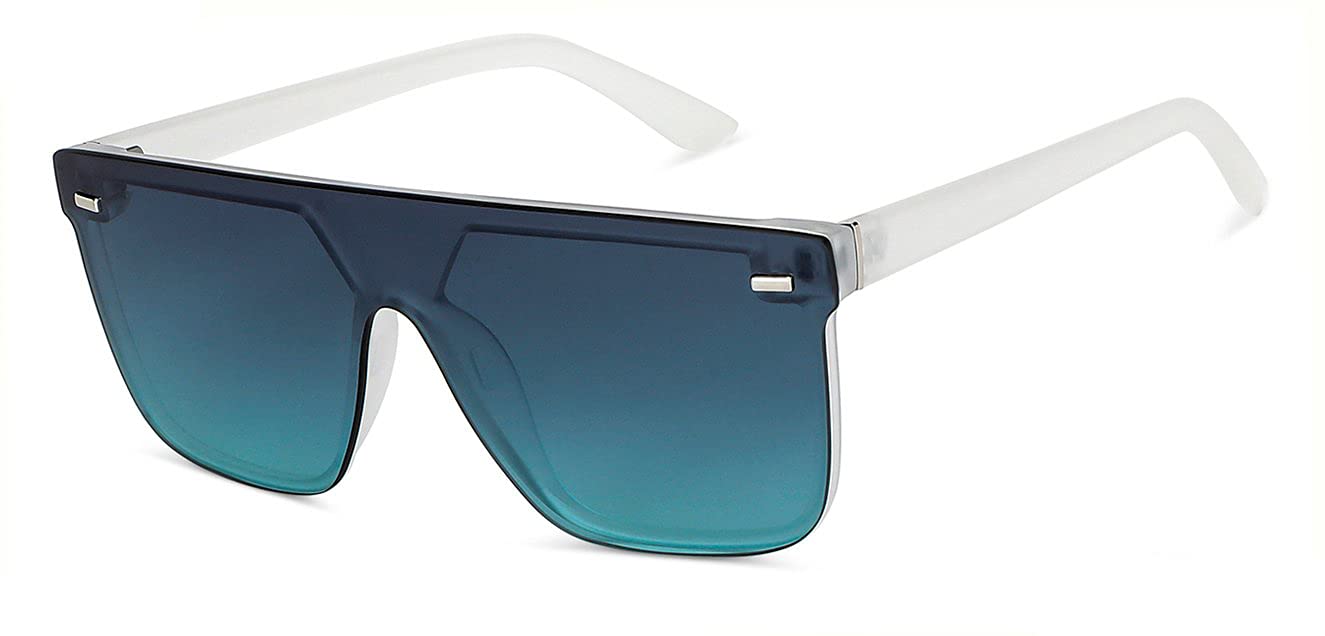 By Lenskart | Full Rim Square Polarized Sunglasses| 100% Uv Protected | Men & Women | Vc S14088