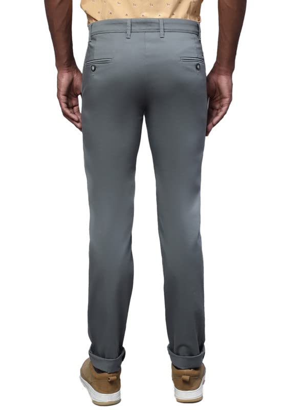 Image of Cantabil Black Solid Non Pleated Regular Fit Mid Rise Formal Trouser for Men | Formal Pants for Men | Formal Wear Regular Fit Trouser for Men (P MTRC00102)