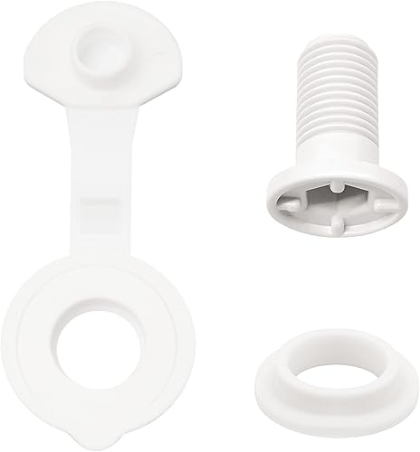 Adabuing Reemplazo del conjunto del tapón de drenaje del refrigerador de 1.5 "de longitud del eje para el tapón de drenaje más frío para enfriadores