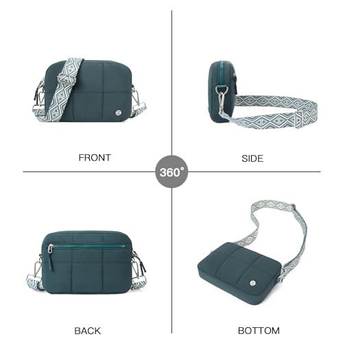Image of Telena Crossbody Bags for Women Cross Body Purse with Guitar Strap | Lightweight Puffer Shoulder Bag for Travel