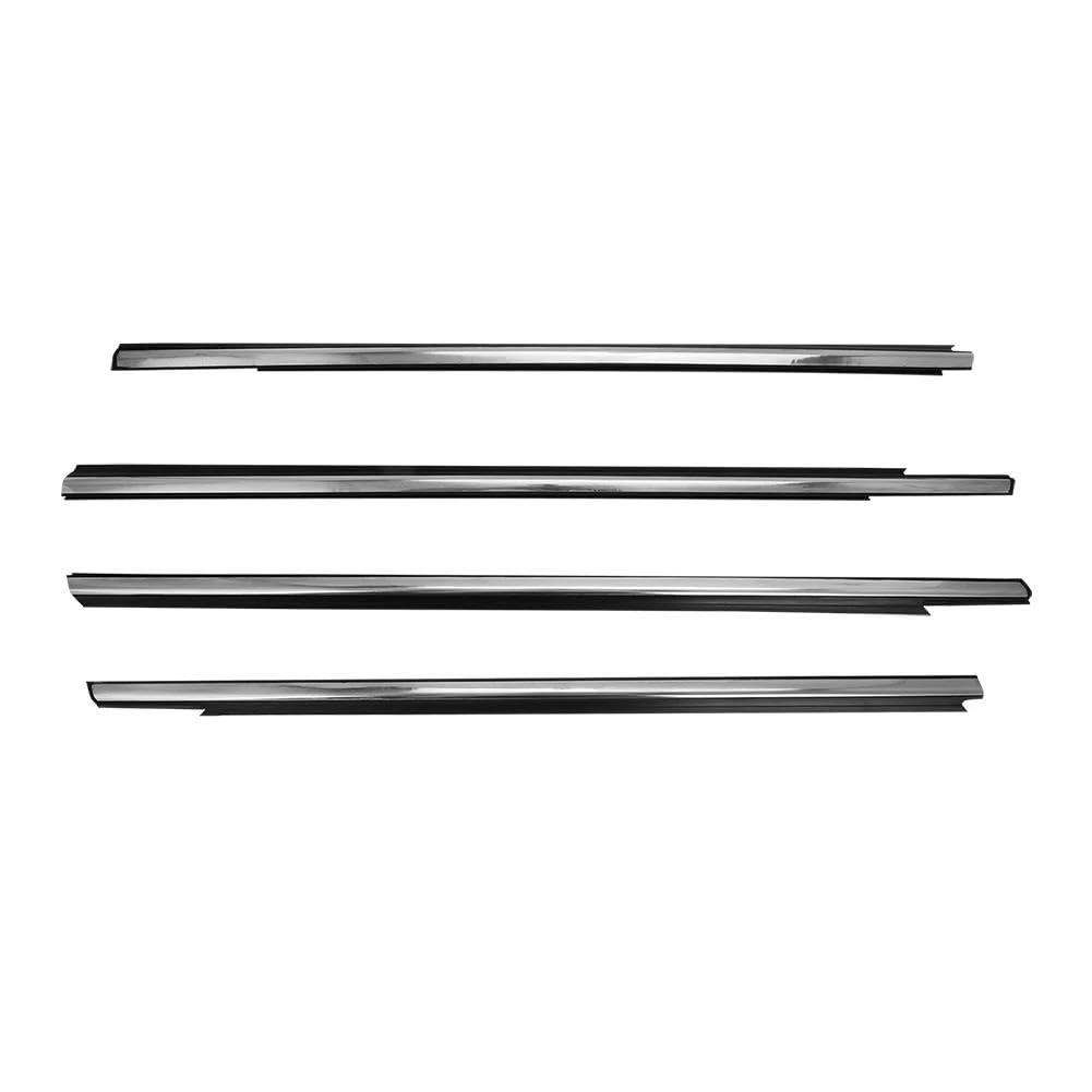 Burlete para Ventana de Coche Citroen Elysee 2014-2016 - Tiras Sellado para Puertas, Goma Impermeable, Protección contra El Ruido - Cromo