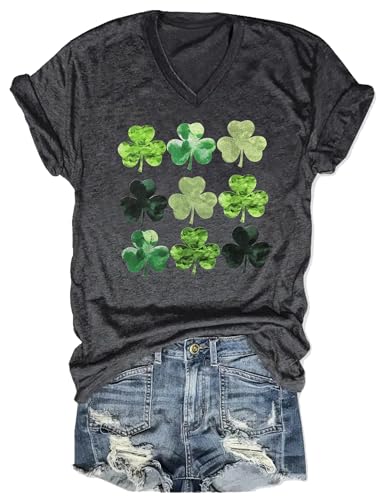 Stpatrickstshirtsforwomenirishshamrockgraphicblousestshirtsshortsleevevneckstpattysdayteestops Urban Country Home Decor St patricks t shirts for women irish shamrock graphic blouses t shirts short sleeve v neck st pattys day tees tops urban country home decor