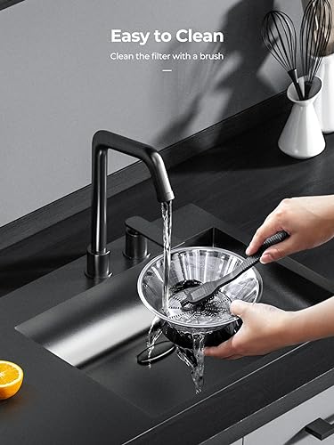 Image of HOUSNAT Centrifugal Juicer for Whole Fruit and Vegetables, 3 Speed, 400W | (MAX Power 800W) Juicer Machines with 65MM Wide Chute,Quick Extraction BPA-free, Cleaning Brush plus Recipe Book Included