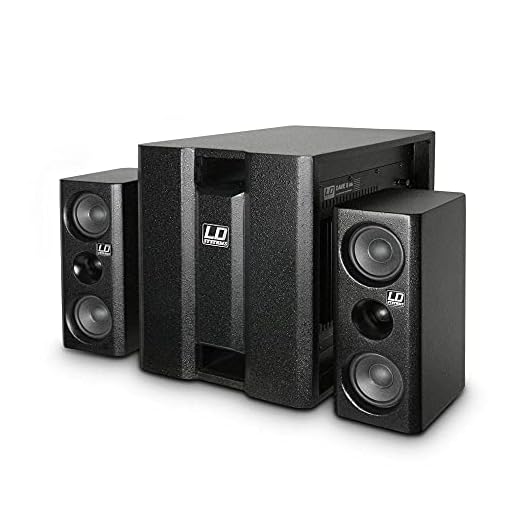 LD Systems LDDAVE8XS - Equipo de altavoces de 350W, negro