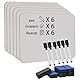 Hiziwimi 6 Pcs trocken abwischbare Mini Whiteboards, 11,8 x 8,8 Zoll doppelseitige kleine White boards für Schüler, tragbare Weiße Tafel für Schule, Büro und Zuhause