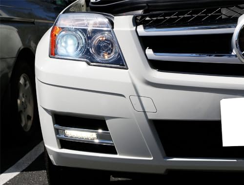 Luz LED diurna iJDMTOY blanca para Mercedes 2009-12 GLK miniatura 5