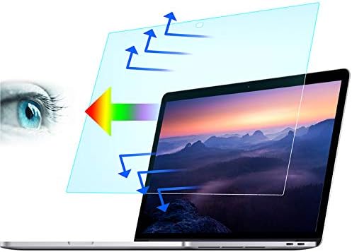 2Pack 13inch Blue Light Blocking Screen Protector MacBook Air, Anti Blue Light Filter for Macbook(2018-2021 / M1) A1932 A2179 A2337 Touch ID Screen