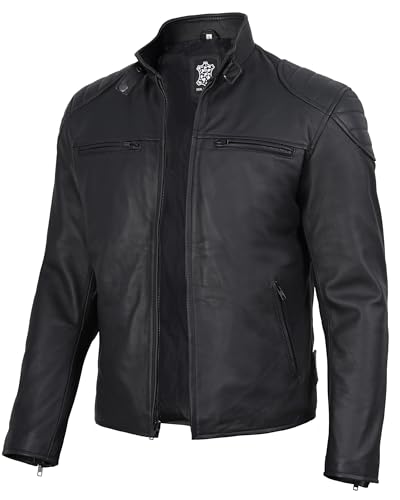 Image of Blingsoul Leather Jacket Men, Black and Brown Leather Jackets For Men