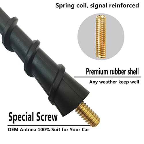 Antena corta para Ford F150 construida con materiales resistentes de 7 pulgadas 2