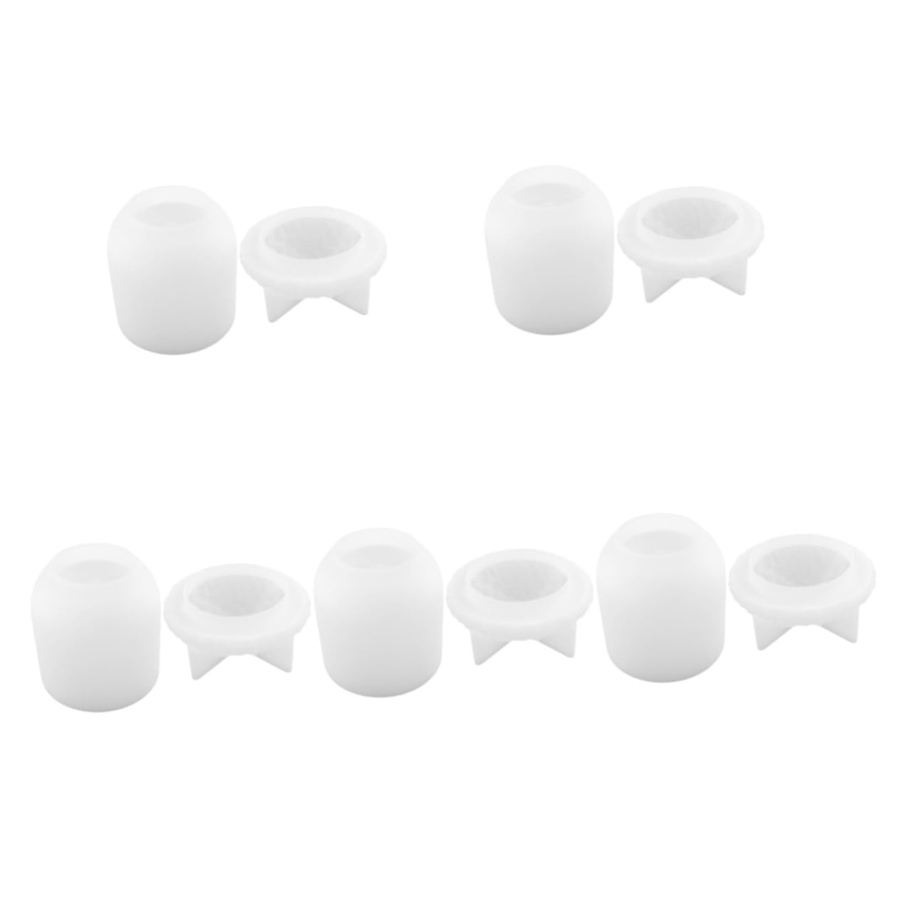 NUOBESTY 5pezzi Stampo Silicone Per Creazioni Artigianali Mold Per Barattolo e Facile Da Usare Per Resina Epossidica Materiale Flessibile e Riutilizzabile Per Iniziare Creare Decorazioni
