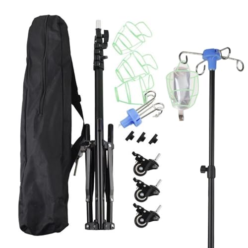 Poteau à perfusion portable en matériaux durables avec support de chevet à roues stables