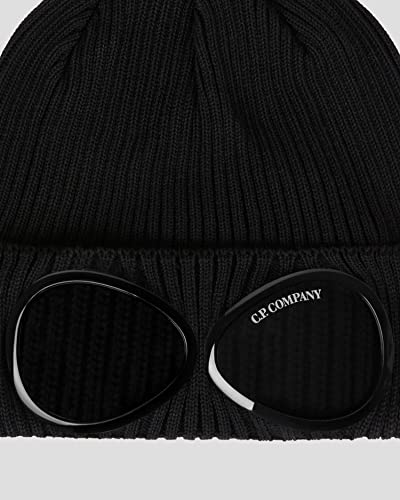帽子 CP COMPANY Goggle Beanie black Cotton Goggle Beanie | CPC USCA Online Store