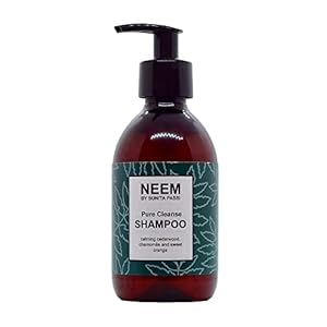 NEEM Sunita Passi – Ayurvedic Neem Shampoo, 250ml – Nourishing Ayurveda Shampoo for All Hair Types & Sensitive Scalps – Sweet Orange & Cedarwood Essential Oils – Vegan & Natural Hair Care