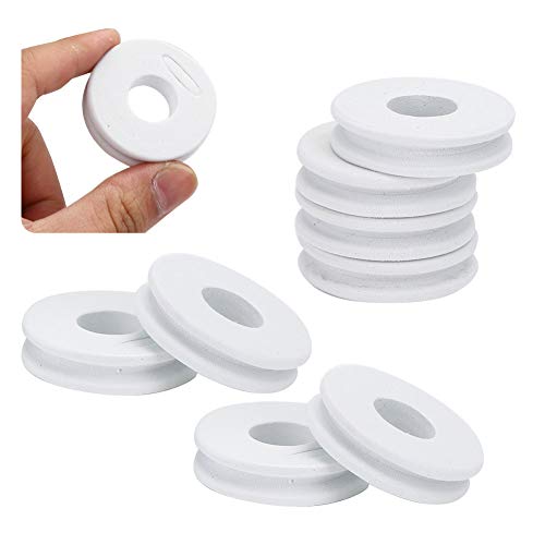 equlup Fishing Winding Spool Board, 100pcs 4.5cm/1.7in Foam Fishing Line Spools Quick Dry Round Winding Plates Rigs Hooks Line Storage Holder