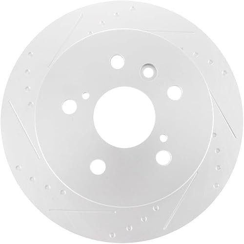 Miniatura 2 de SCITOO Rotores de disco sólido traseros de 11.06 pulgadas (11.063 in) + pastillas de freno de cerámica de repuesto para Lexus ES350 2013-2018, para